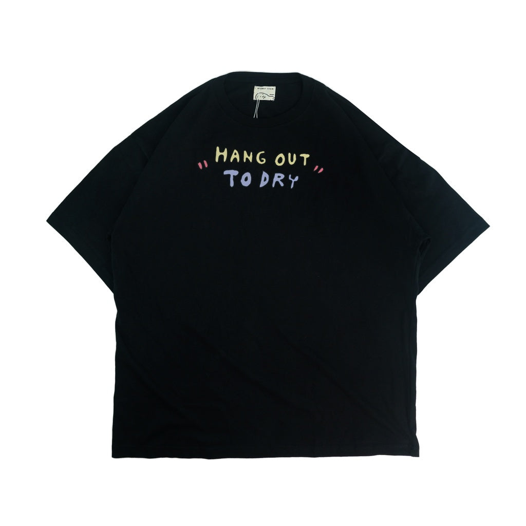 PEANUT STAIN - Hang Out To Dry Black Oversized Tshirt