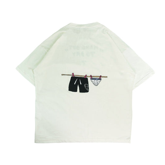 PEANUT STAIN - Hang Out To Dry Ivory Oversized Tshirt