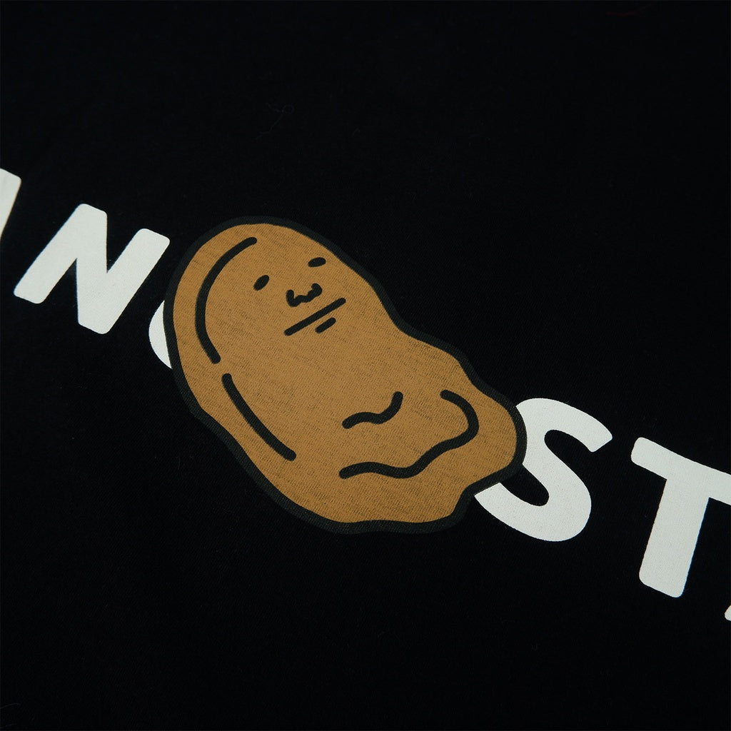 PEANUT STAIN - Big Logo Black Oversized Tshirt